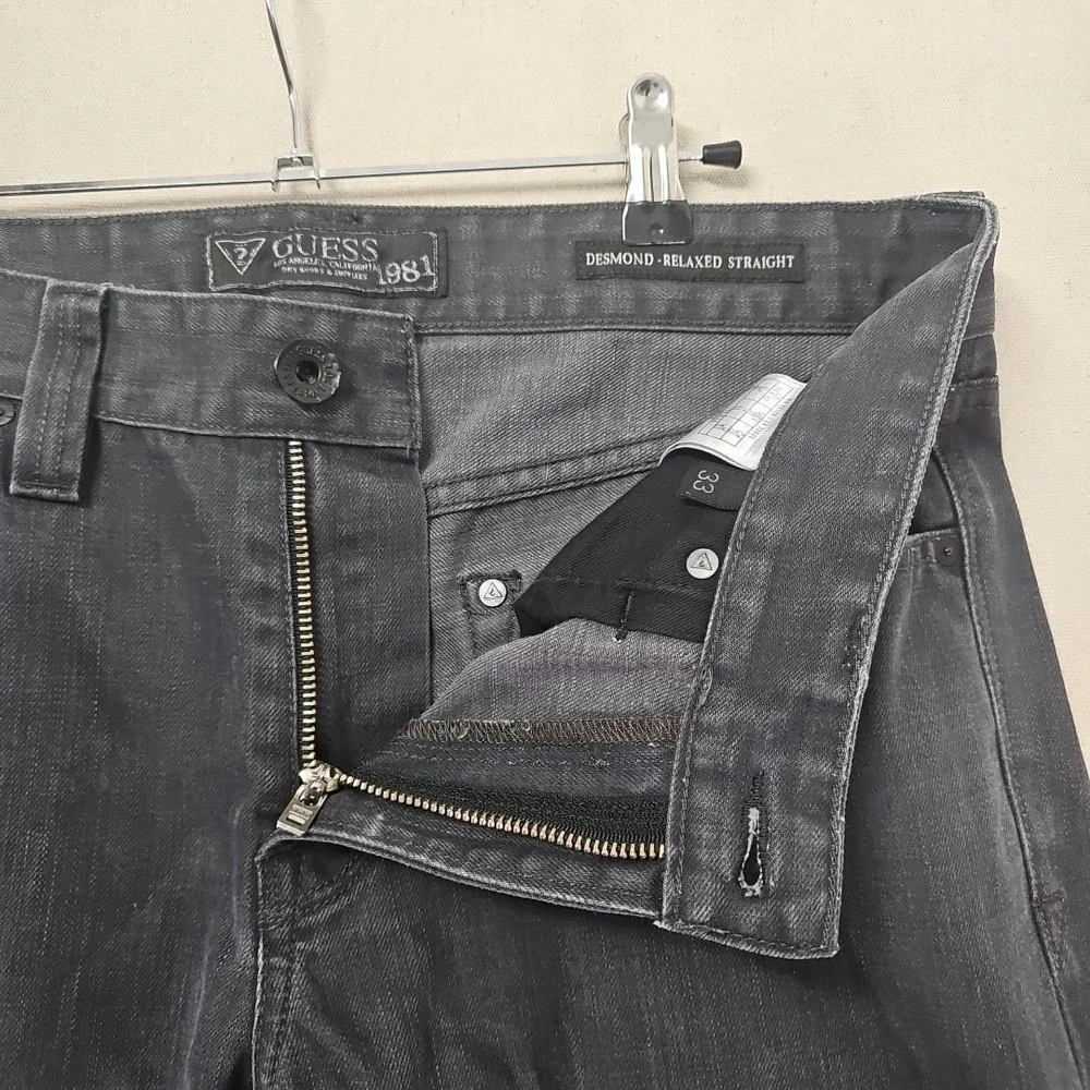 Guess‎ Los Angeles Desmond Relaxed Fit Jeans Mens 33x32 Faded Black M2301220T40